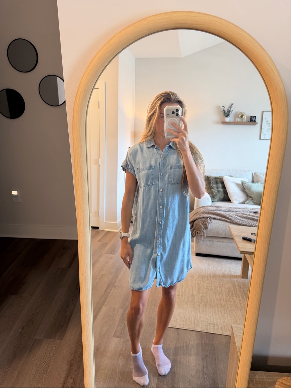Wonderly Light Blue Denim Button-Up